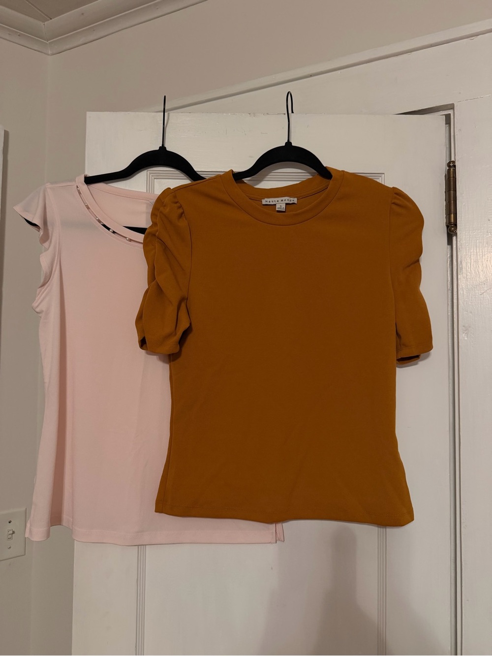 Haute Monde Mustard Puff Sleeve Tee